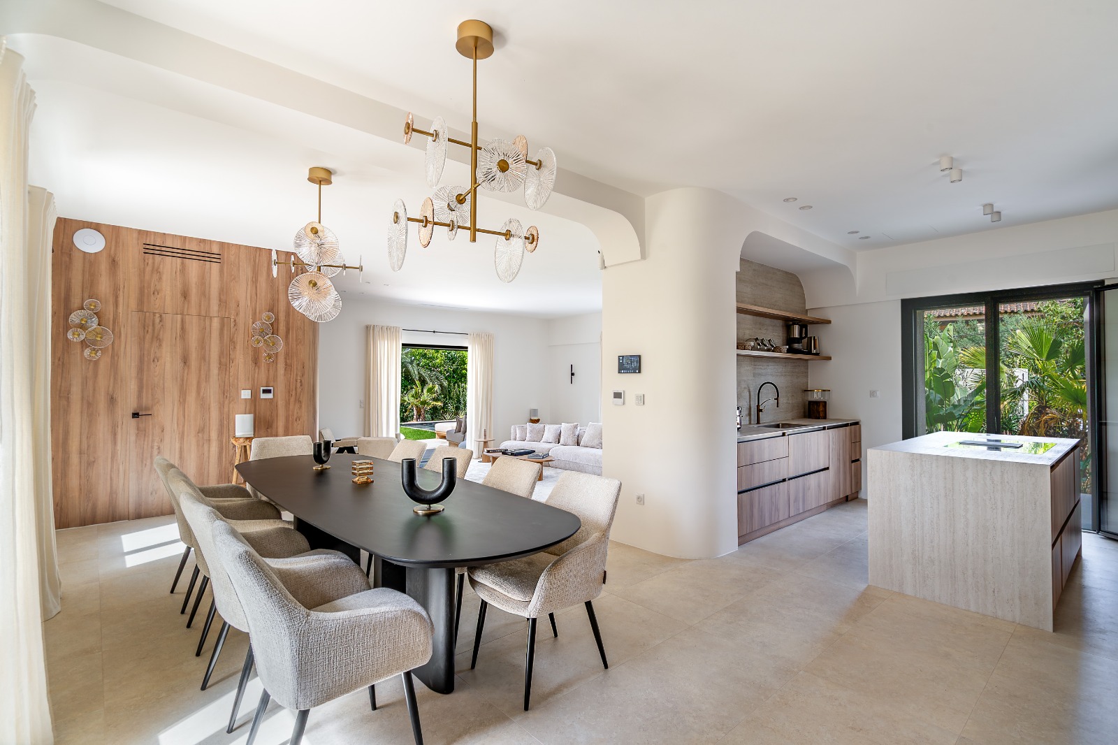 Salle à manger villa de prestige Saint-Tropez